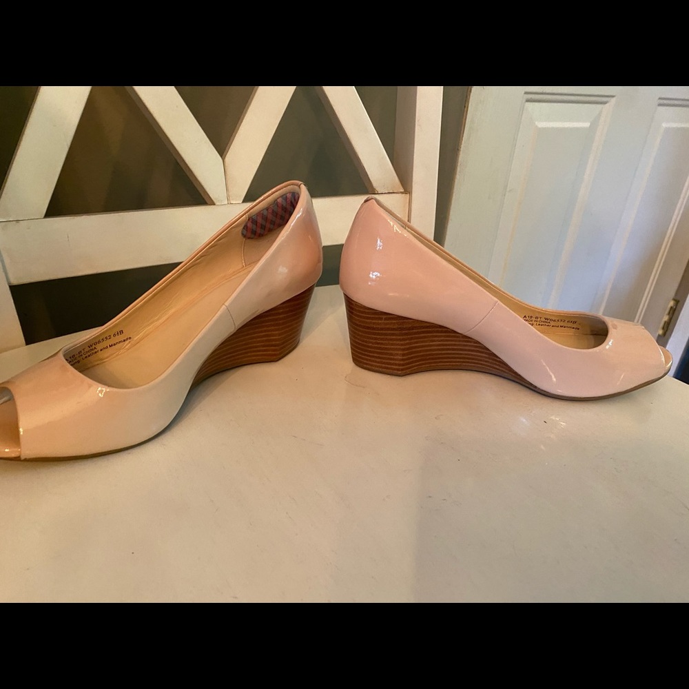 Cole Haan Open Toe Wedge Pump